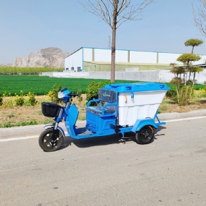 電動三輪大白桶垃圾分類車
