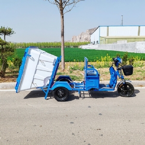 電動三輪大白桶垃圾分類車
